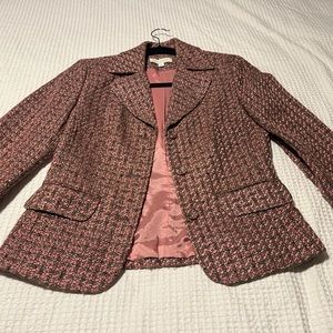 Ann Taylor Pink and Black Boucle, size 4